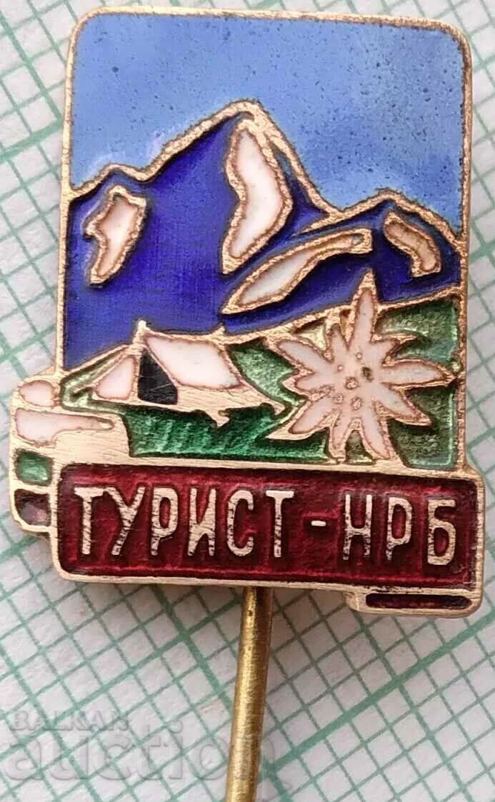 16489 Badge - Tourist NRB BTS - bronze enamel