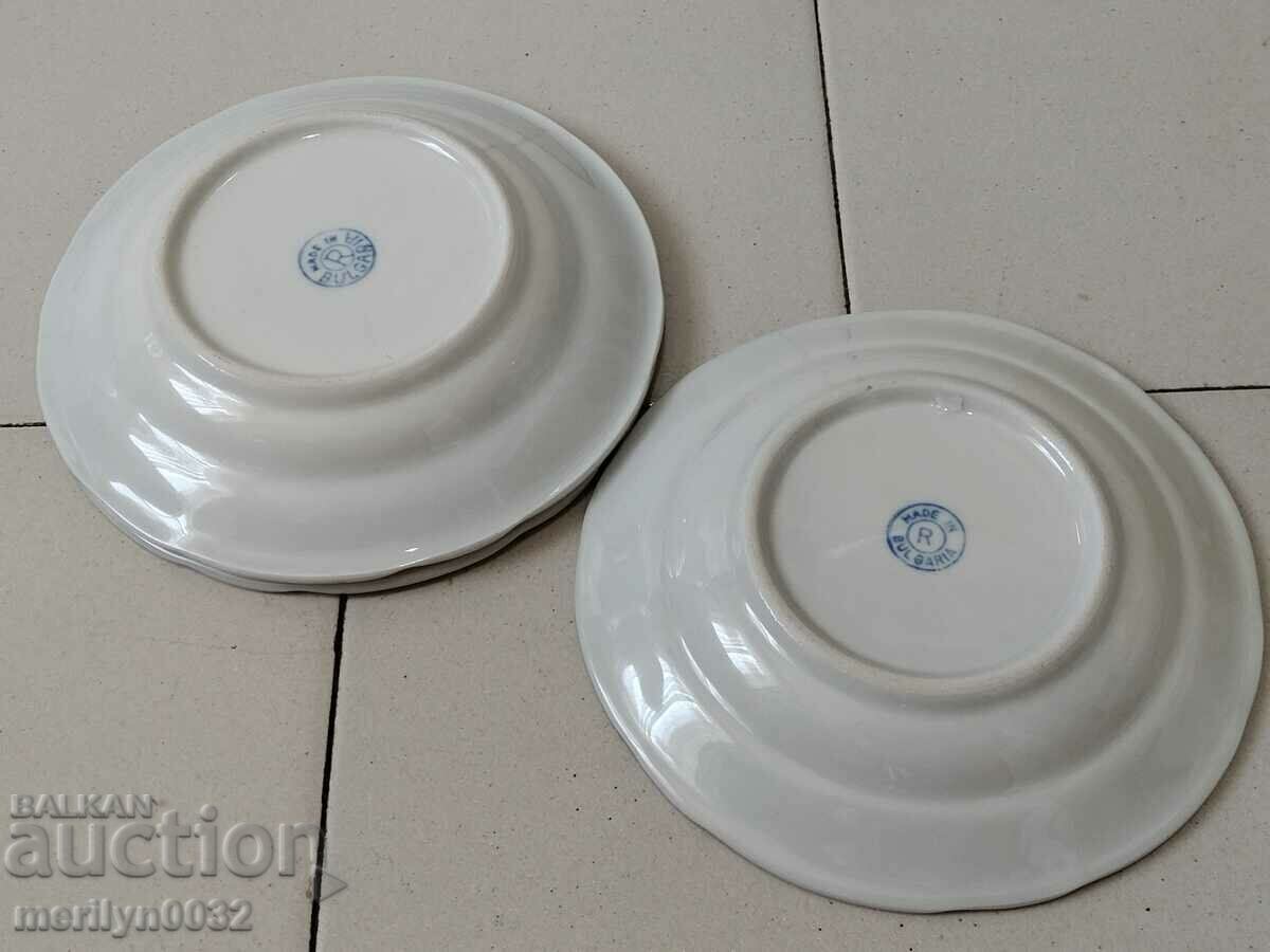 Farfurie bulgareasca SOC. PORCELANA 3 bucati anii 50 NRB - 6 Farfurie bulgareasca SOC. PORCELANA 3 bucati anii 50 NRB - 6