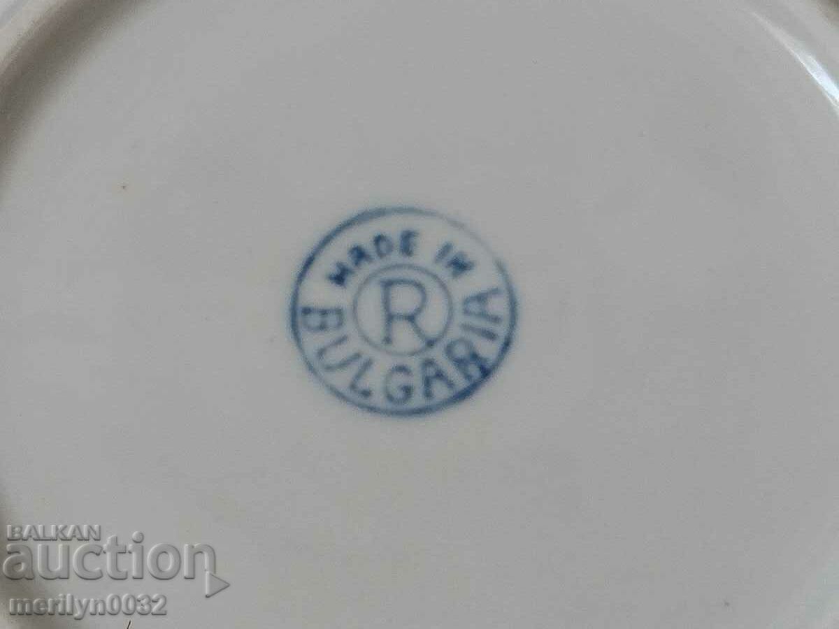 Farfurie bulgareasca SOC. PORCELANA 3 bucati anii 50 NRB - 7 Farfurie bulgareasca SOC. PORCELANA 3 bucati anii 50 NRB - 7