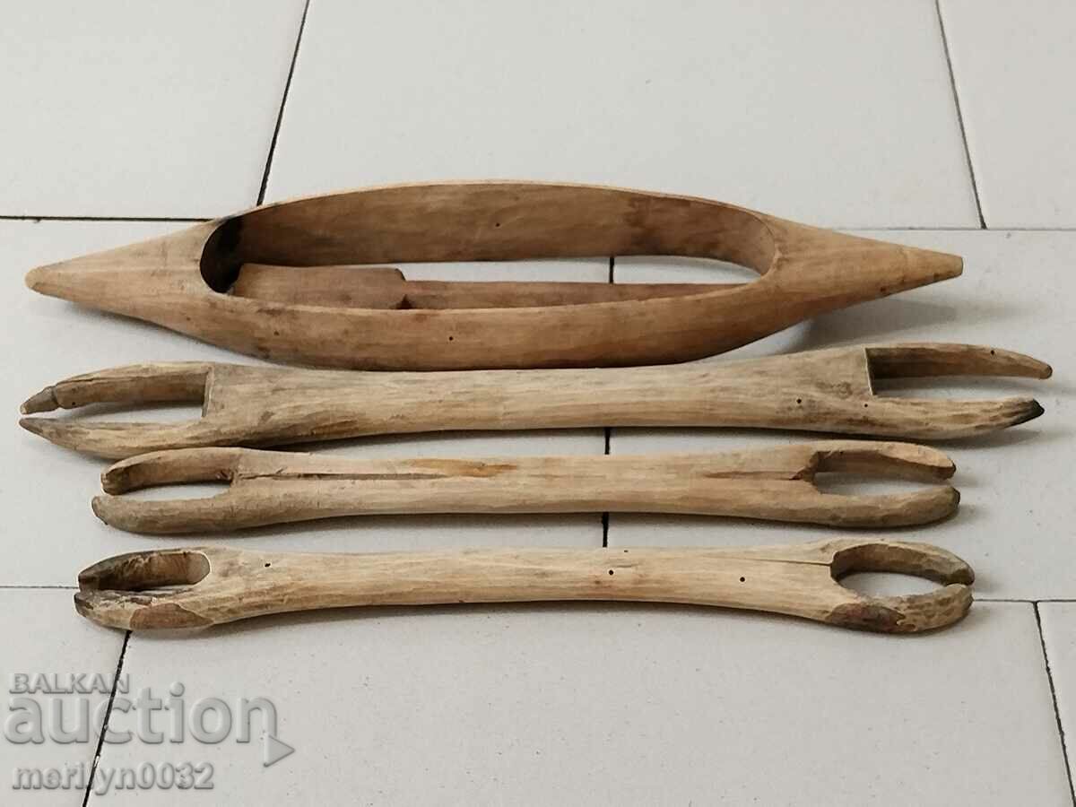 Old elements for a loom made of wood starch wooden, primitive with price 46.00 BGN | € 23.52 Old elements for a loom made of wood starch wooden, primitive with price 46.00 BGN | € 23.52