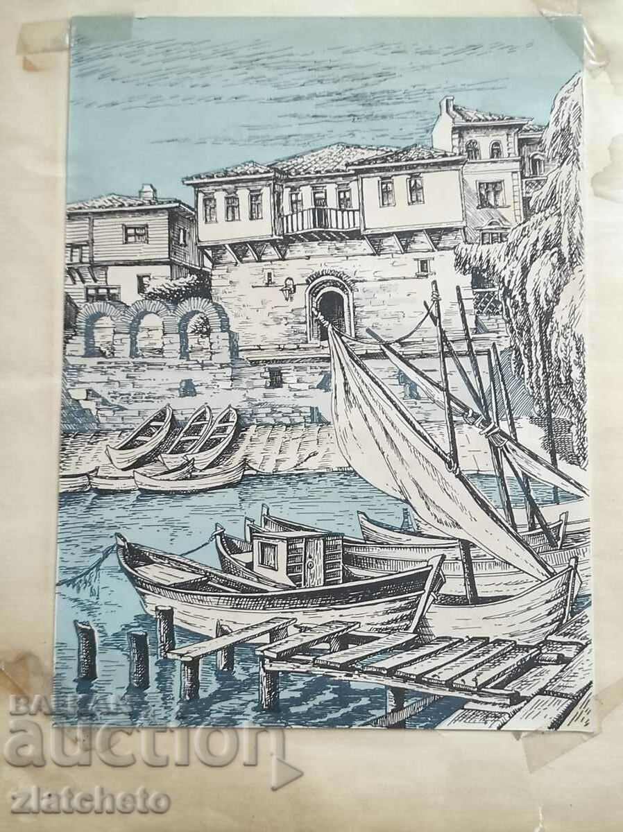 Auction Lithography - Nessebar Auction Lithography - Nessebar