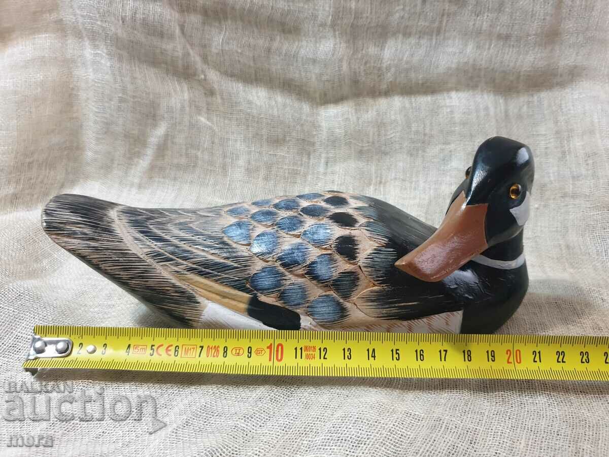 Exquisite wooden duck with glass eyes - 5 Exquisite wooden duck with glass eyes - 5