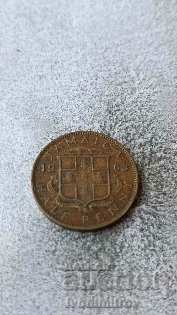 Jamaica 1/2 penny 1963