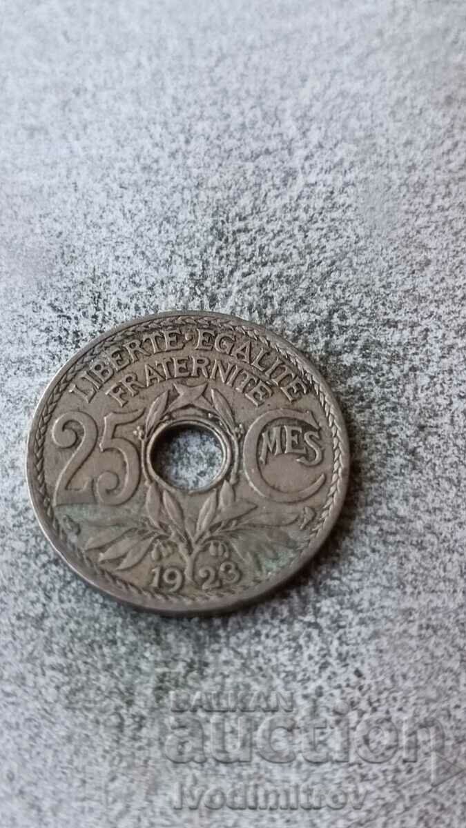Франция 25 сантима 1923
