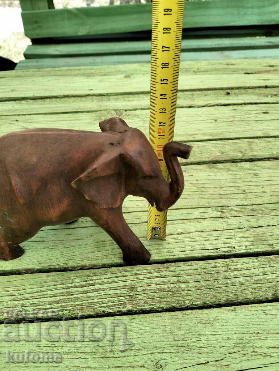 A wooden elephant - 5 A wooden elephant - 5
