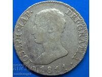 Хозе Наполеон 4 Реала 1811 Испания Мадрид сребро