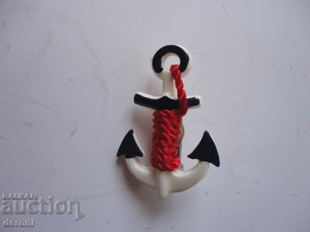 Auction Anchor brooch badge Auction Anchor brooch badge