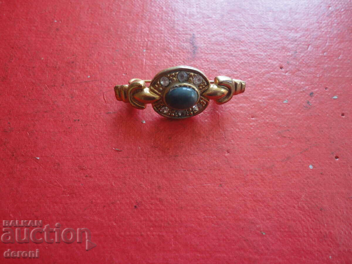 Gold-plated brooch with stones 73 with price 10.00 BGN | € 5.11 Gold-plated brooch with stones 73 with price 10.00 BGN | € 5.11