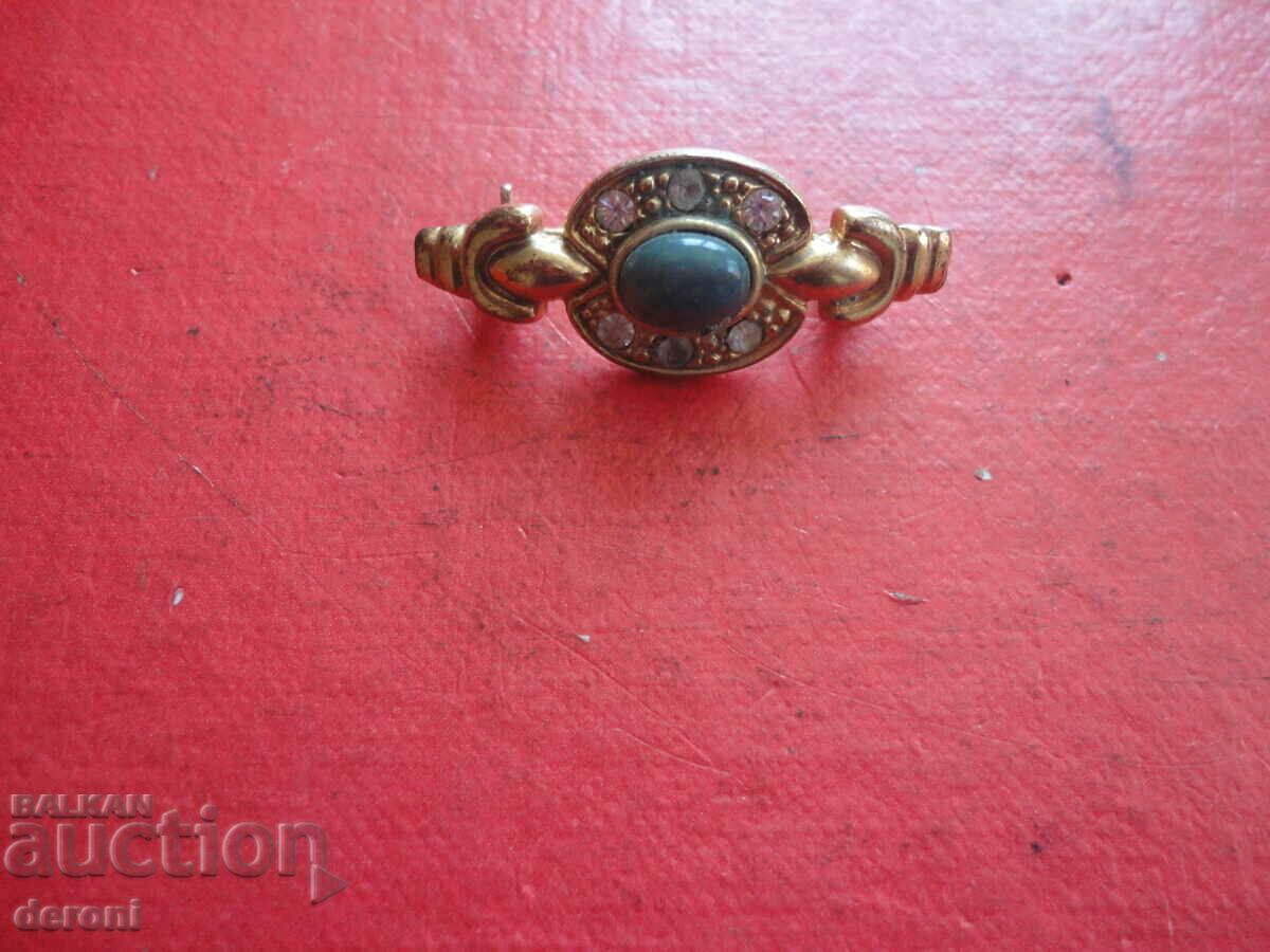 Gold-plated brooch with stones 73 - 6 Gold-plated brooch with stones 73 - 6