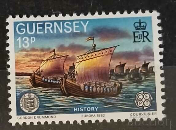 Guernsey/Guernsey 1982 Europe CEPT Ships MNH