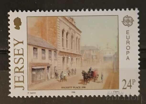 Jersey 1990 Europe CEPT Horses/Buildings MNH