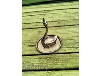 Silver plated swan ring stand