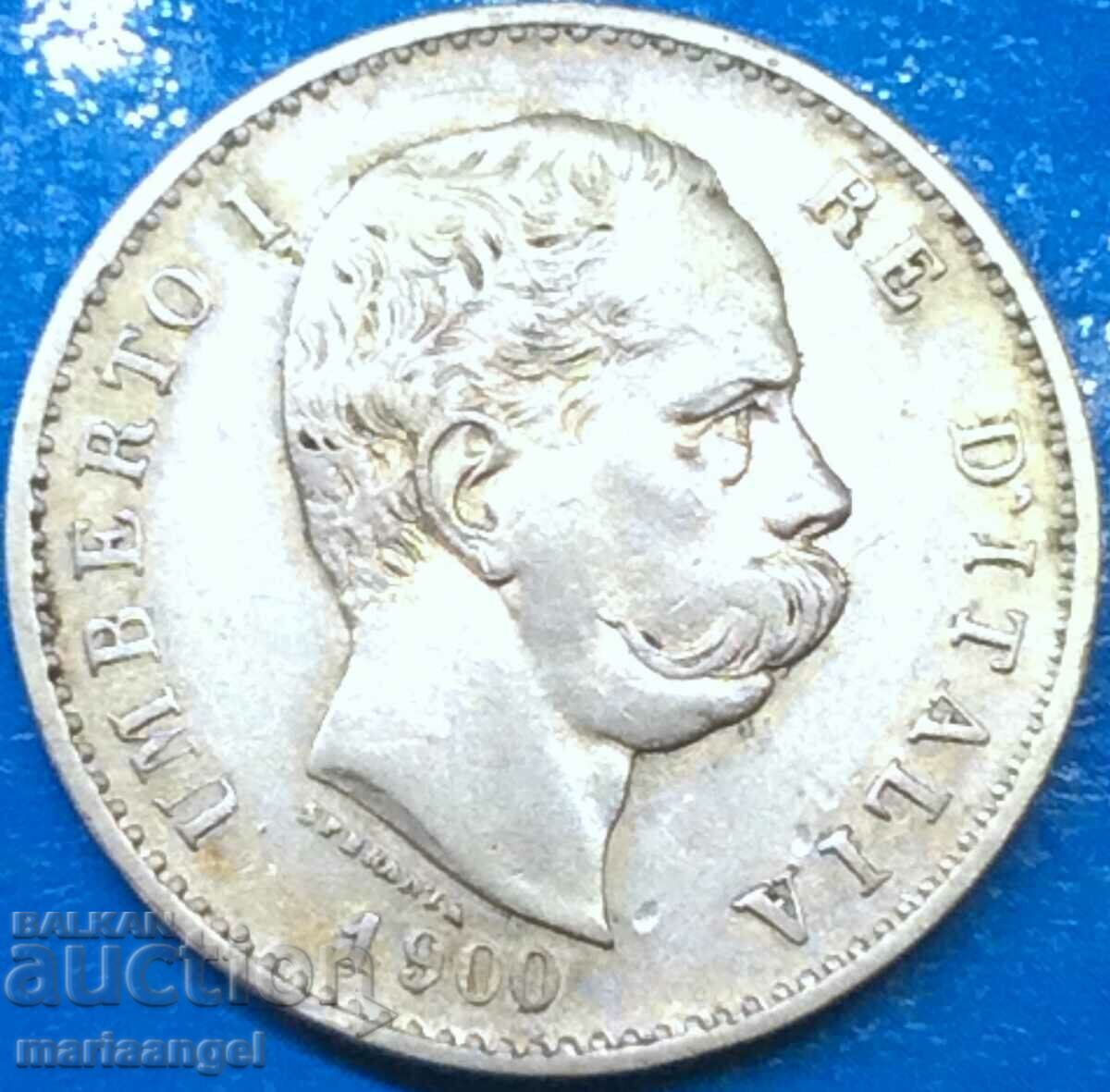 1 Λίρα 1900 Ιταλία Umberto I - αρκετά σπάνιο έτος
