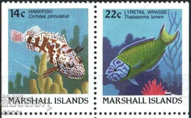 Clear Marks Marine Fauna Fish 1988 din Insulele Marshall