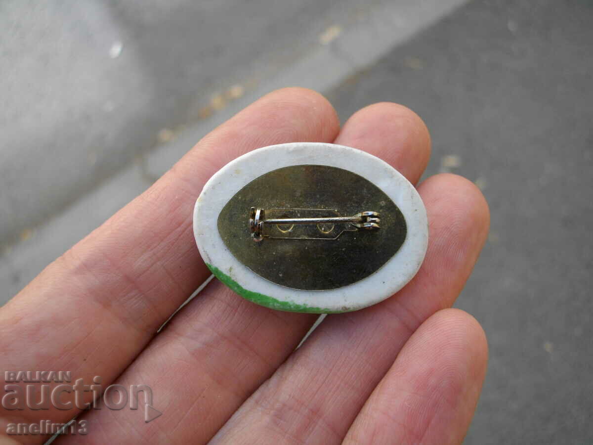 OLD BROOCH PICTURE HAND PAINTED PORCELAIN - 6 OLD BROOCH PICTURE HAND PAINTED PORCELAIN - 6