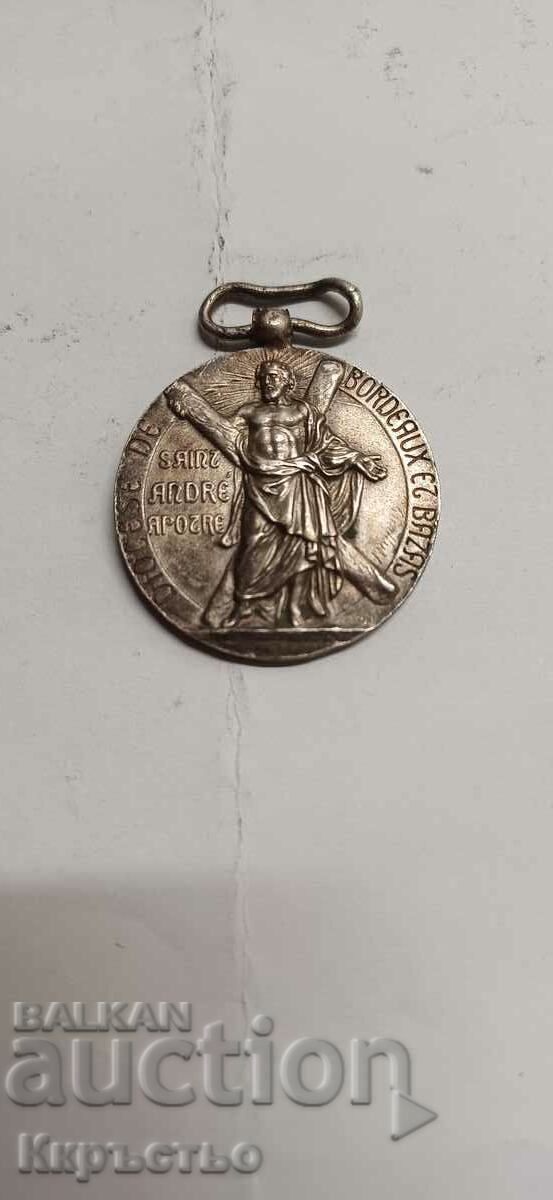 Стар френски медальон от 1ст.