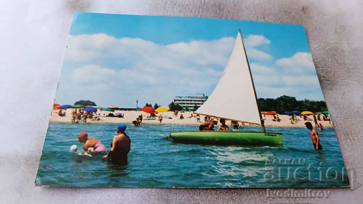 Пощенска картичка Слънчев бряг Изглед 1967