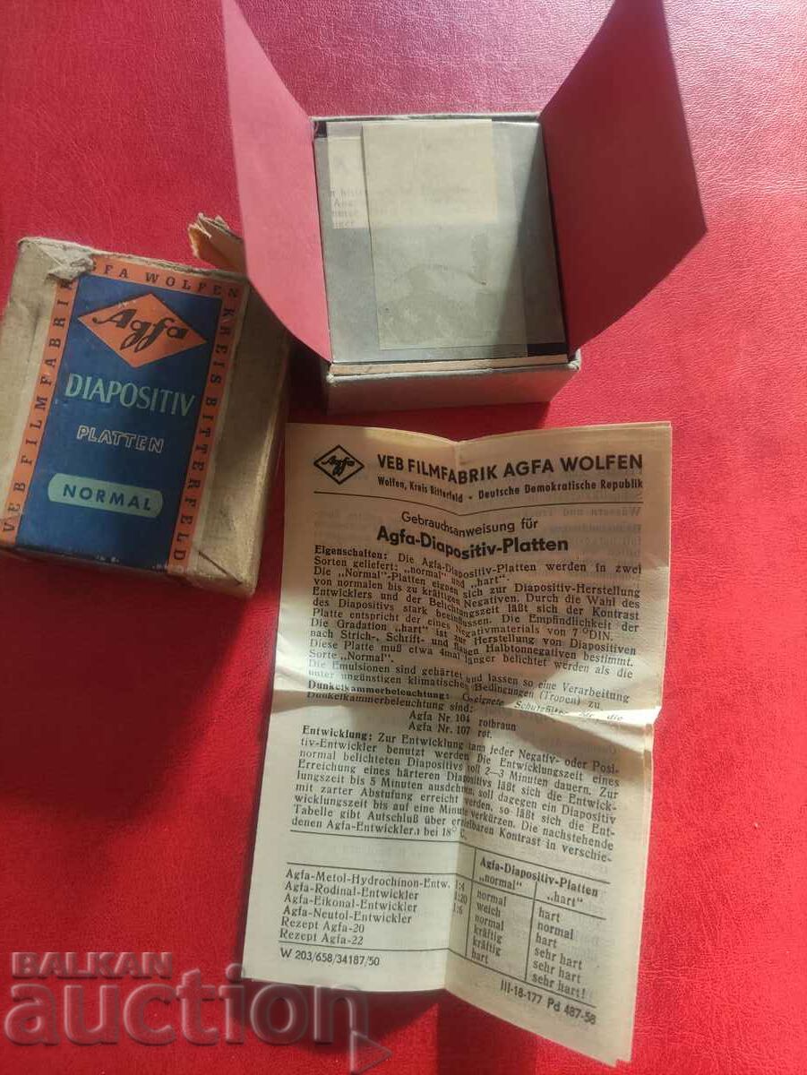 Auction Agfa Diapositiv Platten (normal Auction Agfa Diapositiv Platten (normal