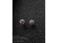 Silver earrings with Pink Sapphire 1.6ct