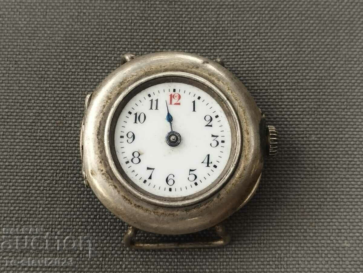 Old ladies silver watch - manual