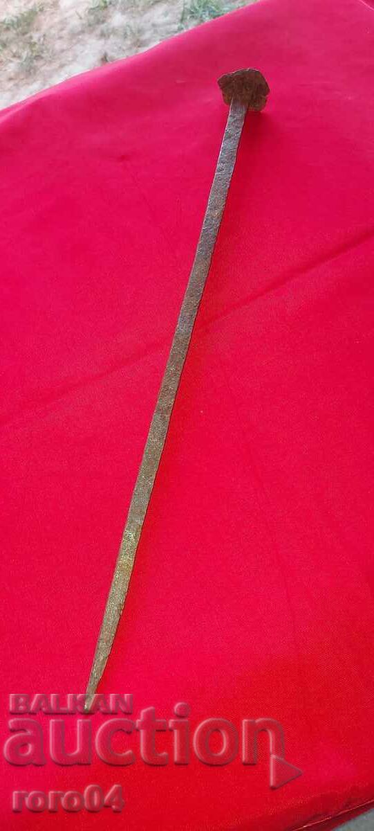 HUGE OLD HAND FORGED NAIL - XXL SIZE with price 55.00 BGN | € 28.12 HUGE OLD HAND FORGED NAIL - XXL SIZE with price 55.00 BGN | € 28.12