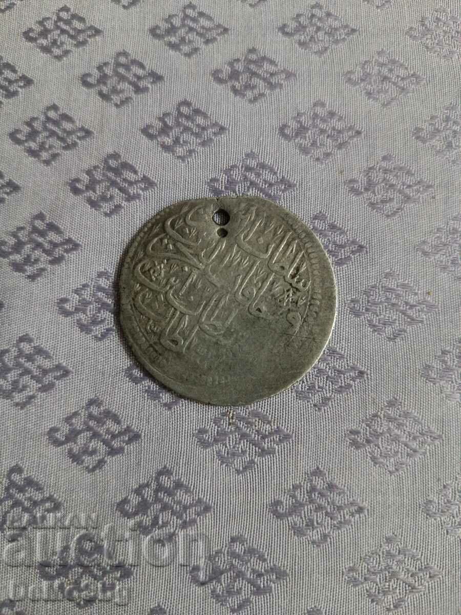 Monedă veche de argint turcească