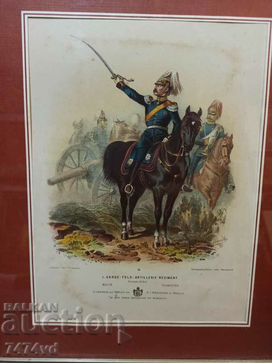 Pantography, lithography - Artillery regiment with price 80.00 BGN | € 40.90