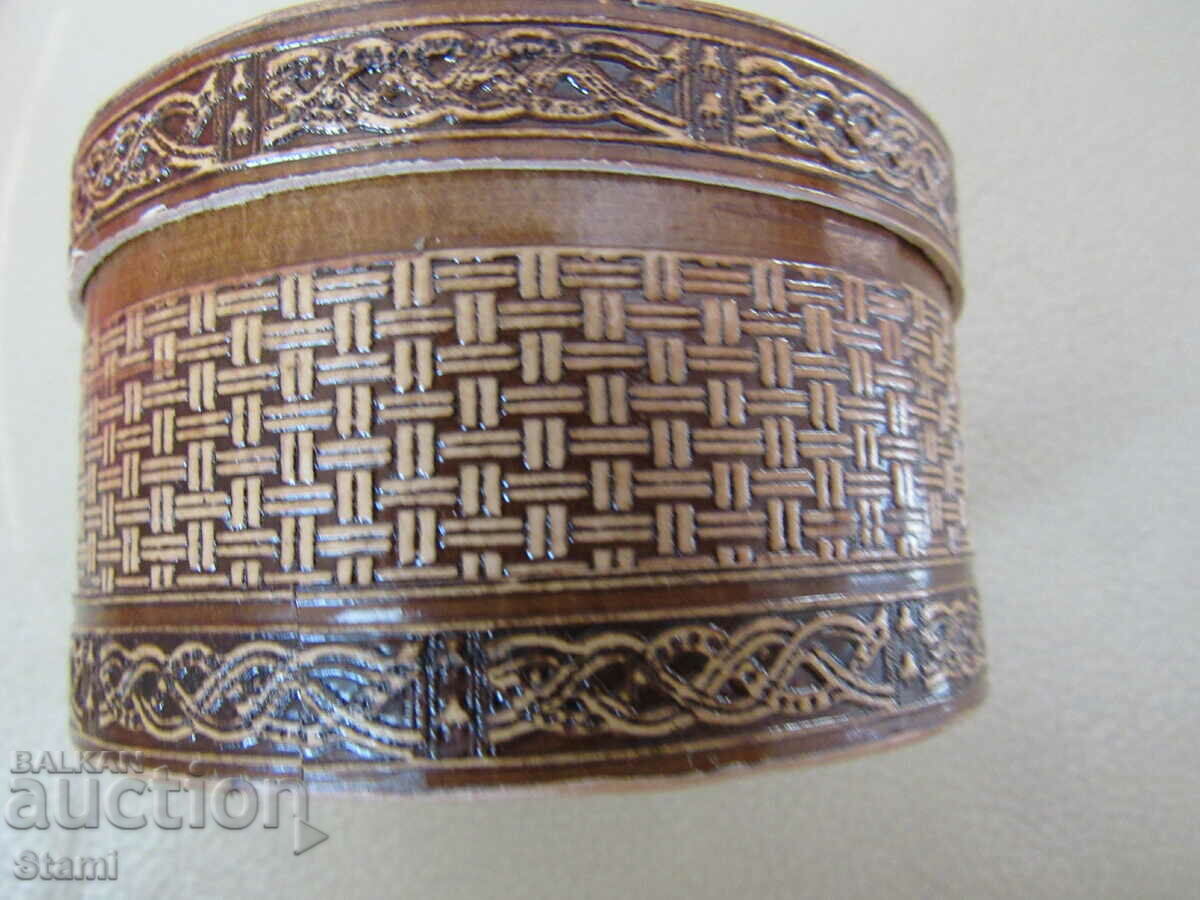 Auction  Toilet box with a diameter of 8.5 cm from birch, Russia