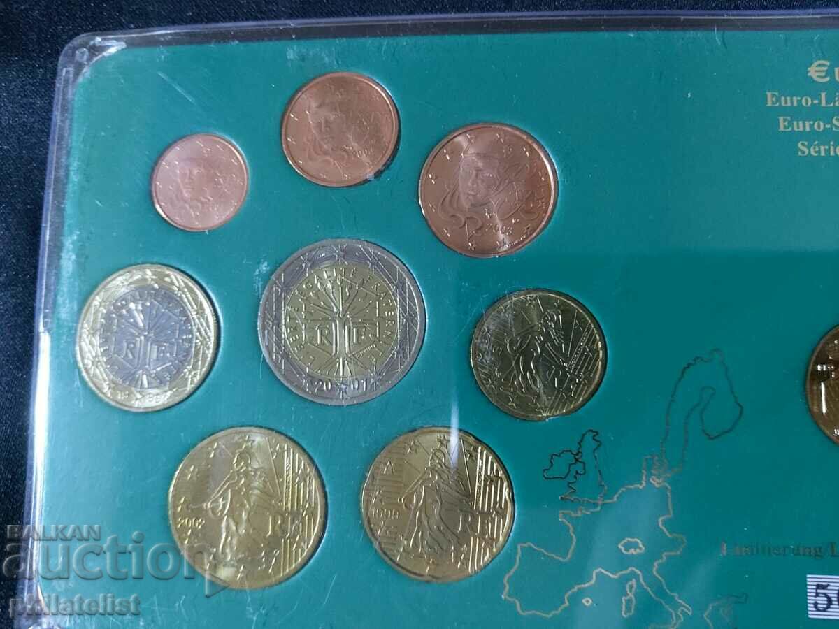 Франция 1999-2004 -Евро сет от 1 цент до 2 евро + 10 сантима с цена 26.00 лв. | € 13.29 Франция 1999-2004 -Евро сет от 1 цент до 2 евро + 10 сантима с цена 26.00 лв. | € 13.29