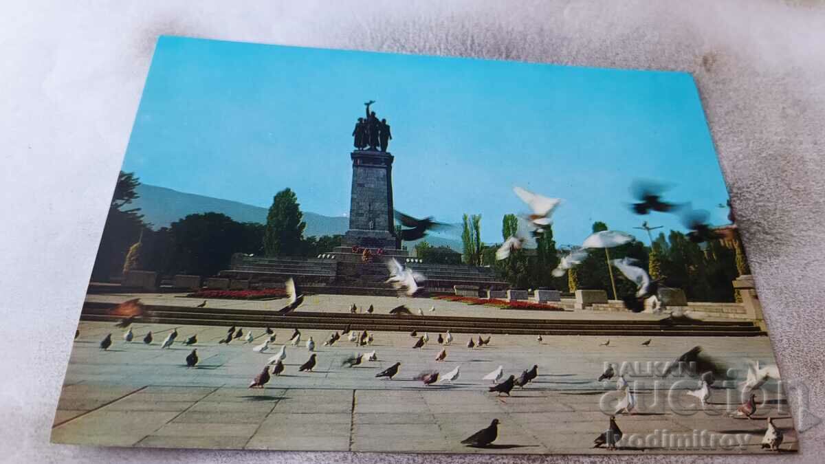 Καρτ ποστάλ Σοφία Το μνημείο του Σοβιετικού Στρατού