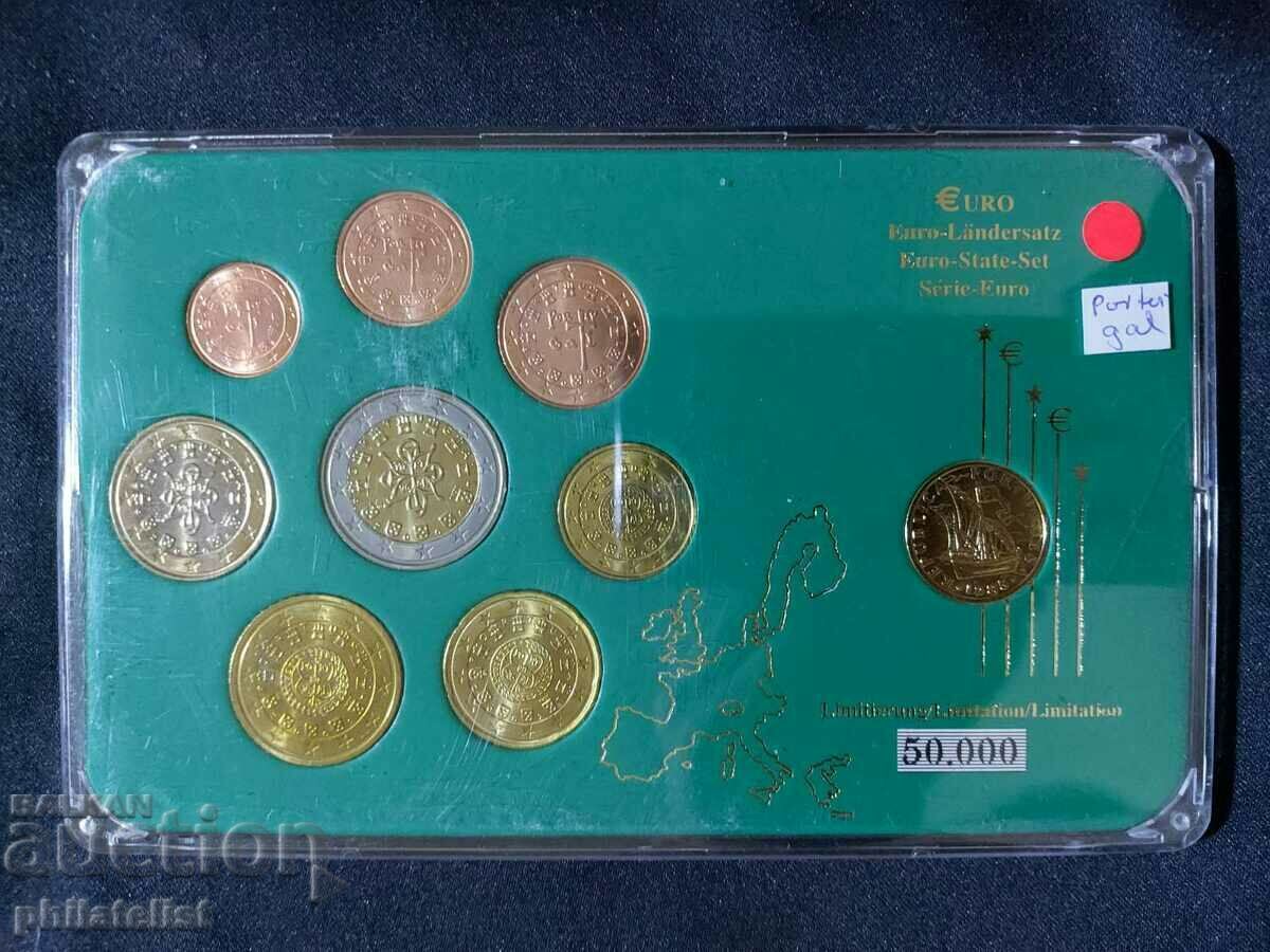 Аукцион Португалия 2002-2004 - Евро сет + 2 ½ ескудо 1985, 9 монети Аукцион Португалия 2002-2004 - Евро сет + 2 ½ ескудо 1985, 9 монети