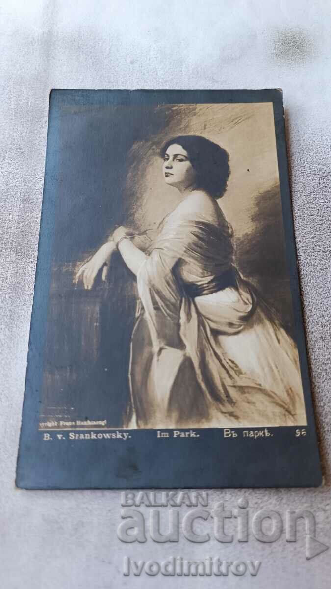 Καρτ ποστάλ B. v. Szankowsky In the Park 1912