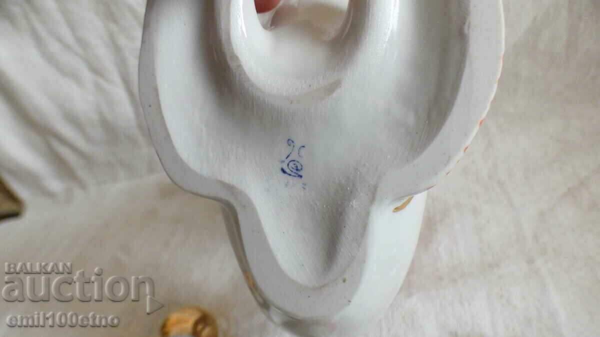 FISH set Jug bottle + 6 fish-shaped cups USSR porcelain - 6 FISH set Jug bottle + 6 fish-shaped cups USSR porcelain - 6