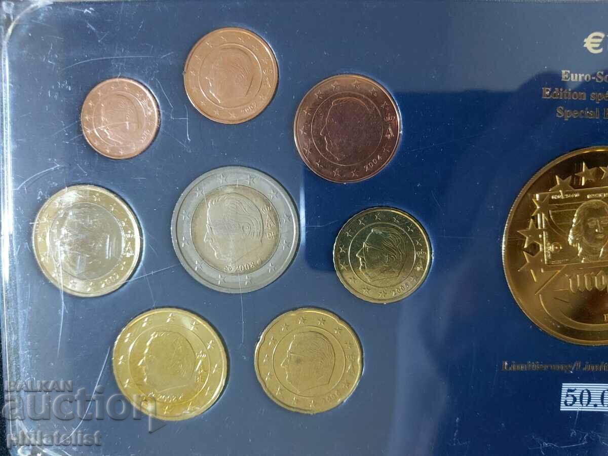 Belgium 2002-2008 - Euro set from 1 cent to 2 euro + medal 2003 with price 23.00 BGN | € 11.76 Belgium 2002-2008 - Euro set from 1 cent to 2 euro + medal 2003 with price 23.00 BGN | € 11.76