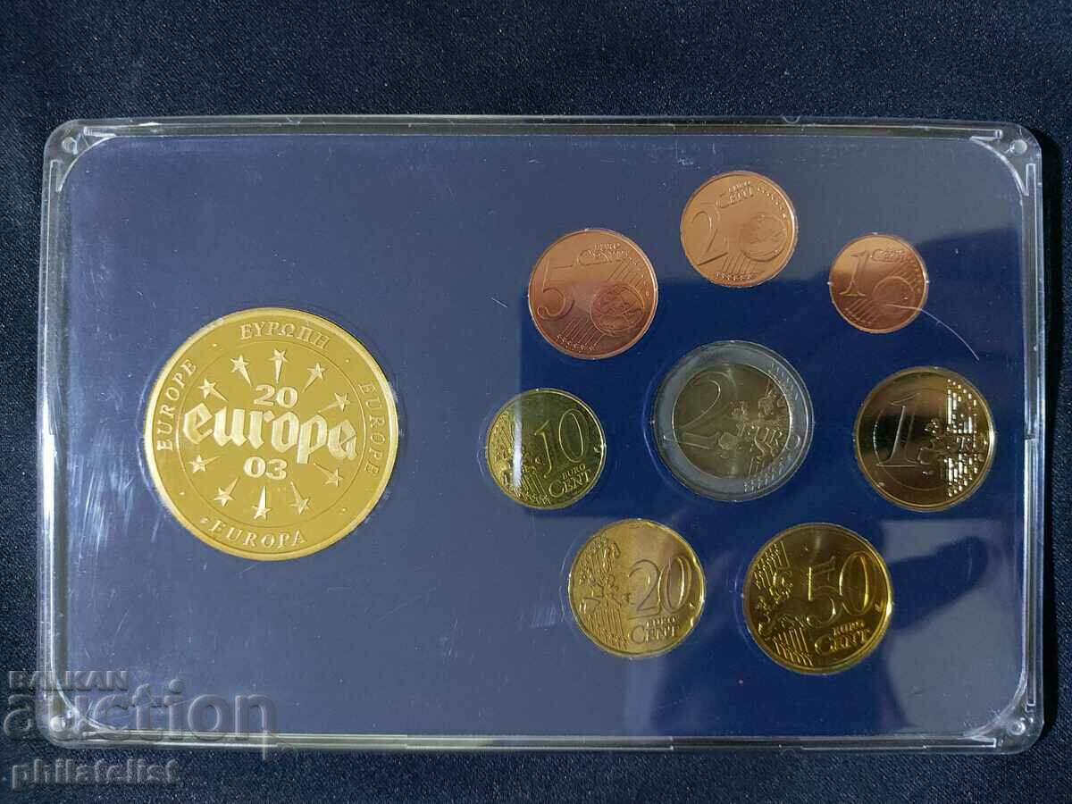 Auction Belgium 2002-2008 - Euro set from 1 cent to 2 euro + medal 2003 Auction Belgium 2002-2008 - Euro set from 1 cent to 2 euro + medal 2003