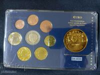 Белгия 2002-2008 - Евро сет от 1 цент до 2 евро + медал 2003