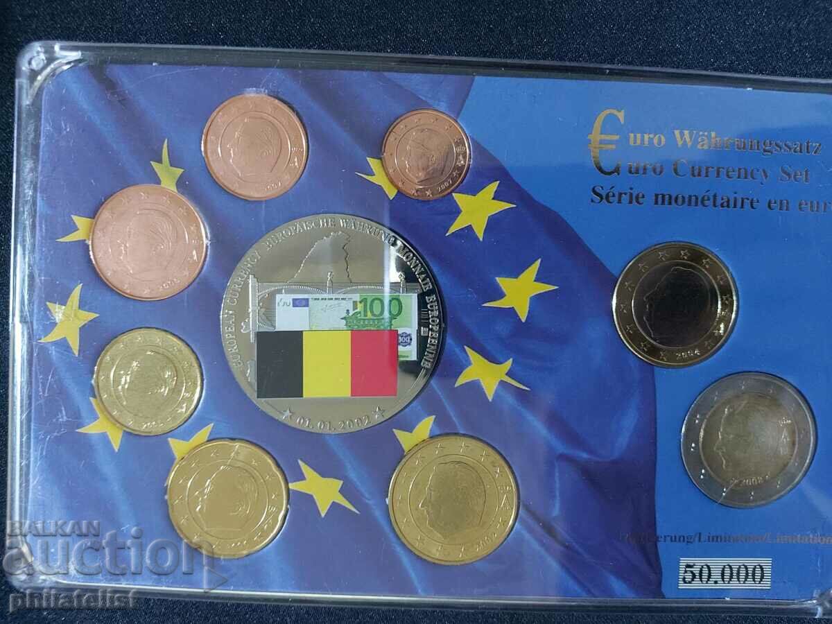 Belgium 2002-2007 - Euro set from 1 cent to 2 euro + medal 2002 with price 23.00 BGN | € 11.76 Belgium 2002-2007 - Euro set from 1 cent to 2 euro + medal 2002 with price 23.00 BGN | € 11.76
