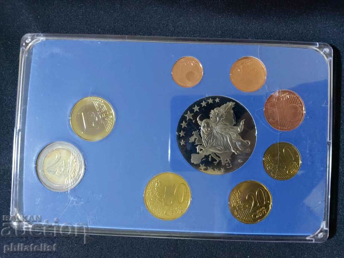 Auction Belgium 2002-2007 - Euro set from 1 cent to 2 euro + medal 2002 Auction Belgium 2002-2007 - Euro set from 1 cent to 2 euro + medal 2002