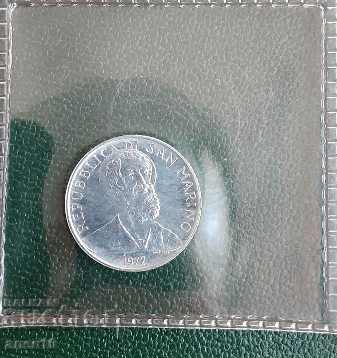 San Marino 2 λίρες 1972