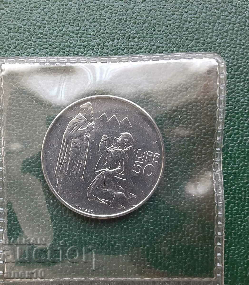 San Marino 50 de lire 1972