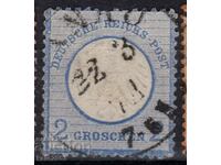 Γερμανία Ράιχ-1872-Αετός ανάγλυφος με μικρή ασπίδα-ΚΛΑΣΙΚΟ, σφραγίδα