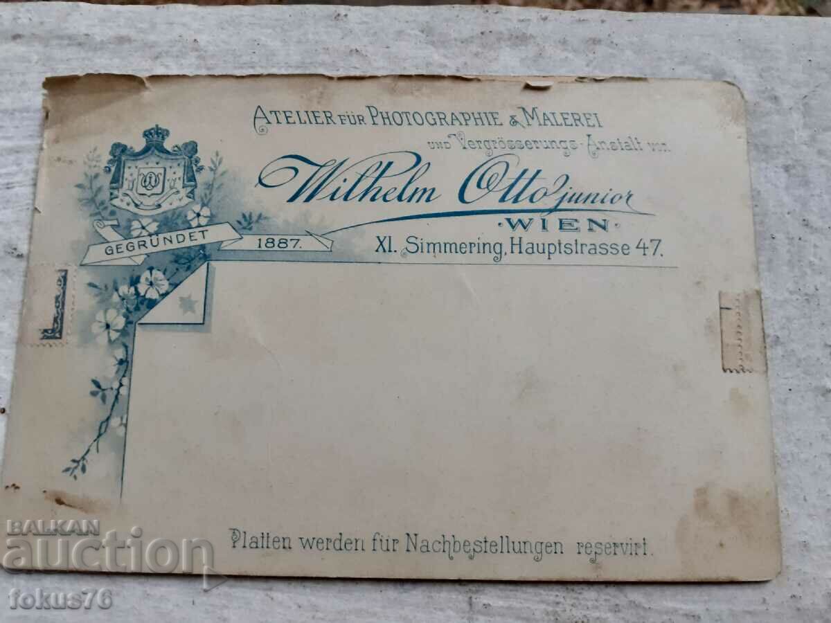 Auction  Old Austria photo - thick cardboard - family
