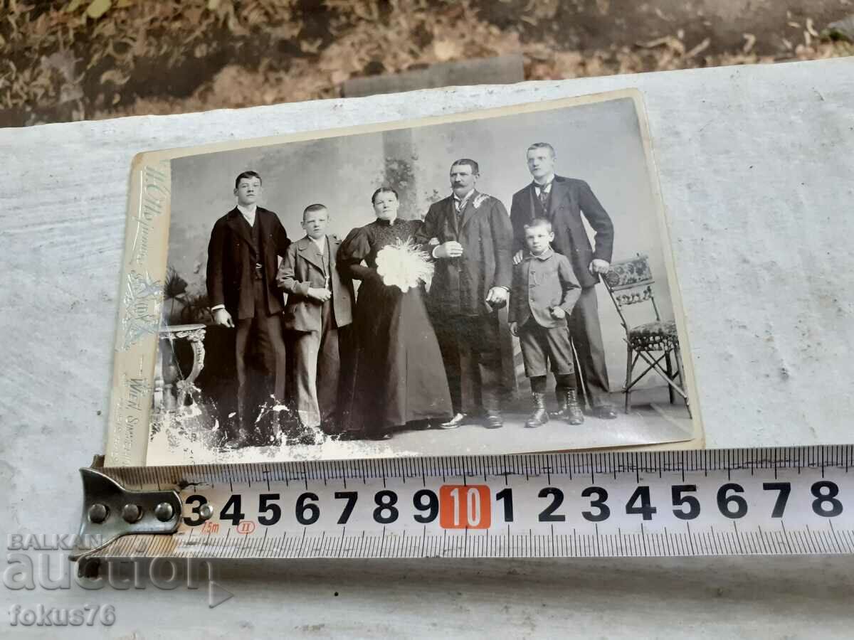 Delivery of Old Austria photo - thick cardboard - family