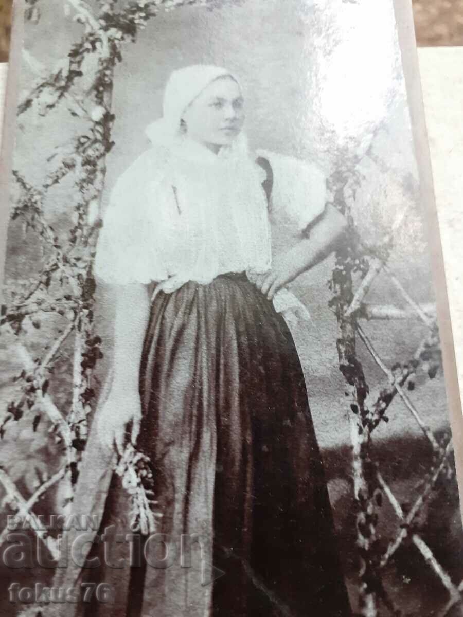 Old Austria photo - thick cardboard with price 30.00 BGN | € 15.34