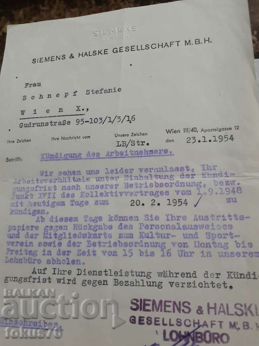 Δημοπρασία Παλιό έγγραφο της Siemens Δημοπρασία Παλιό έγγραφο της Siemens