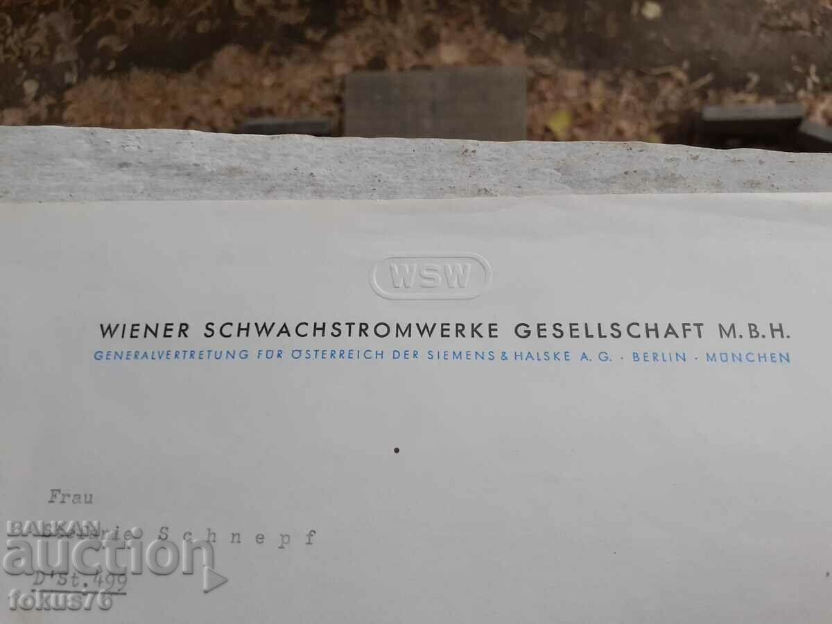 Old document Austria with price 25.00 BGN | € 12.78 Old document Austria with price 25.00 BGN | € 12.78