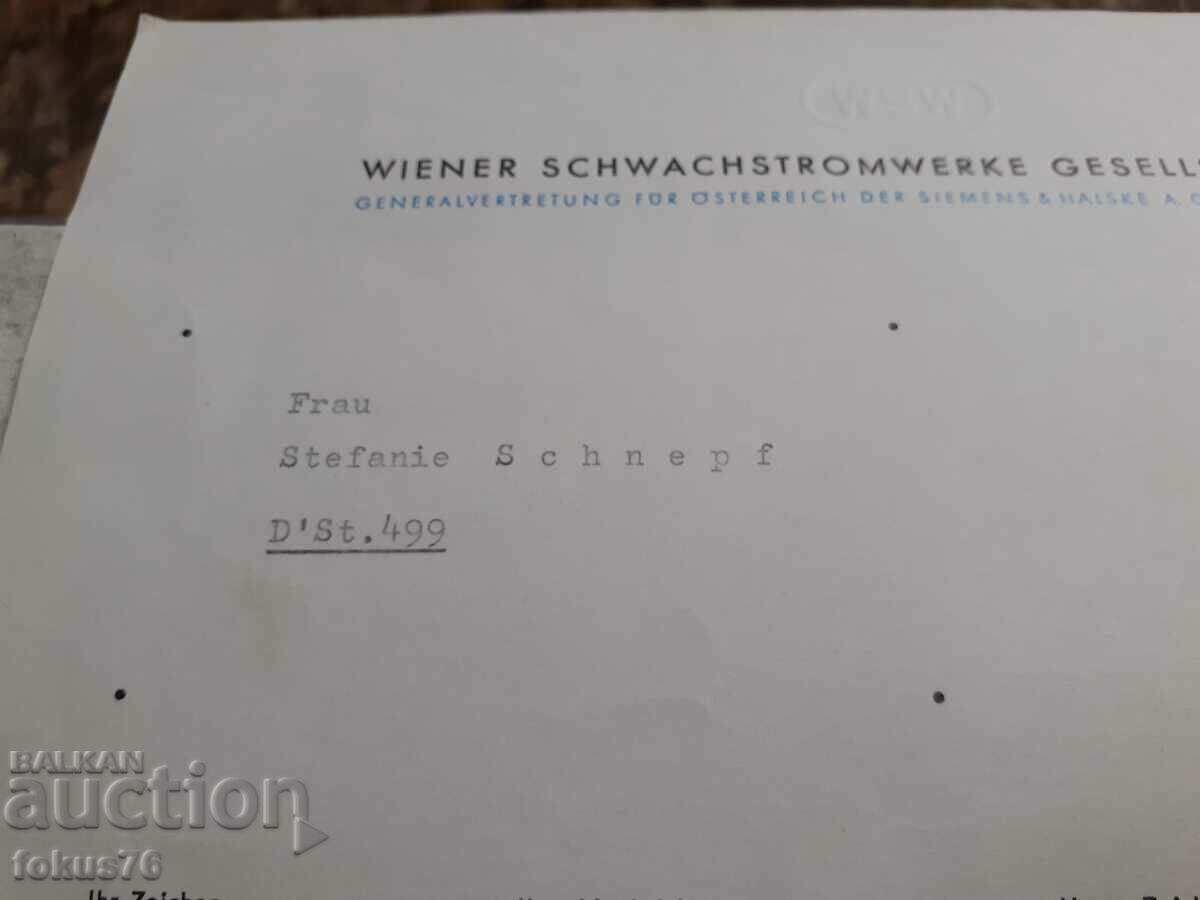 Auction Old document Austria Auction Old document Austria