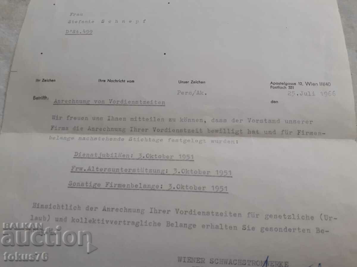 Delivery of Old document Austria Delivery of Old document Austria