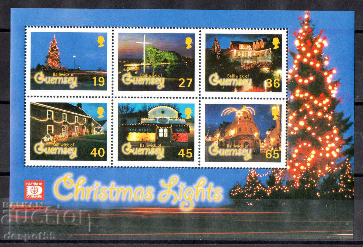 2001. Guernsey. Crăciun. Bloc.
