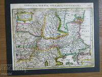 КАРТА - ВЛАХИЯ, БЪЛГАРИЯ, РОМАНИЯ -1651- КОПИЕ